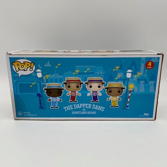 Funko Pop Disney Dapper Dans 4 pack D23 Expo 2019 Exclusive WDW World Disneyland - Picture 3 of 8